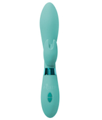 Вибратор кролик Indeep Leyla силикон бирюзовый 20,5 см