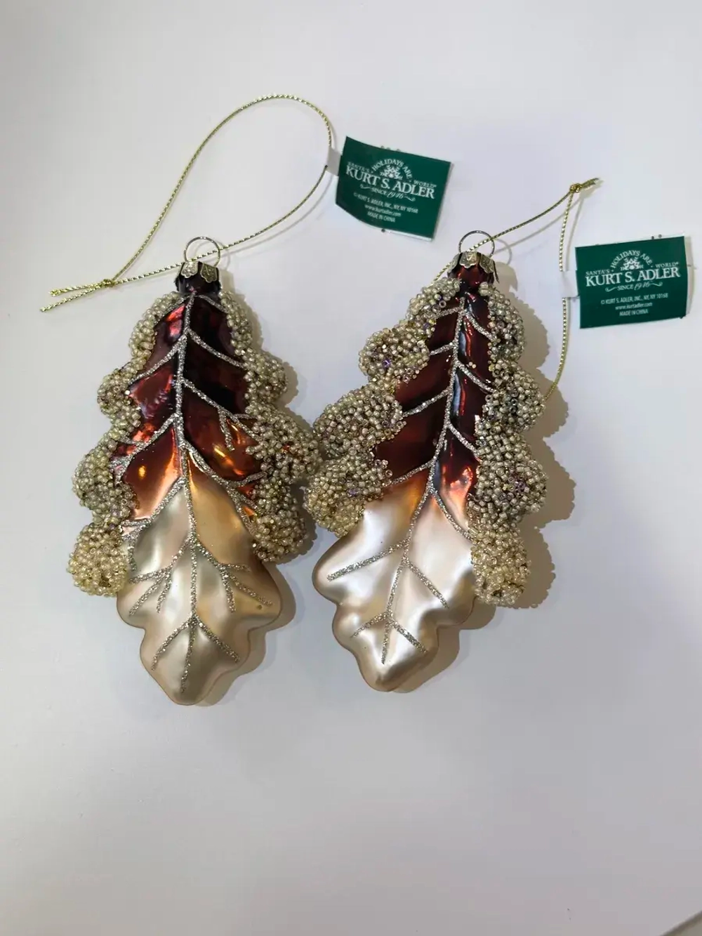 Елочная игрушка Дубовый лист