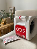 Новый шлем EGG детский+шапочка в розовый горошек, 52