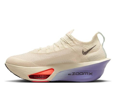 Кроссовки для бега женские Nike Air Zoom Alphafly 3 Кремово-Фиолетовые