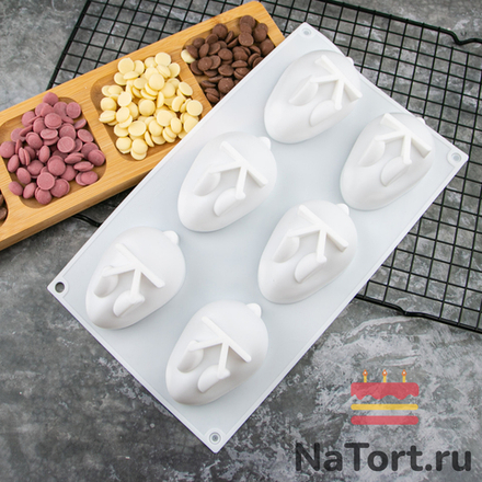 Форма для муссовых десертов «Кролики 6 в 1»