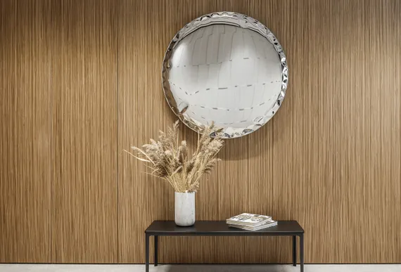 Настенный декор Brano Отражение 5, Ø100 см, полированная сталь