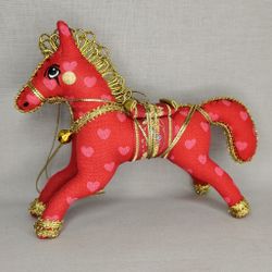 Ёлочная игрушка Лошадка Цирковая