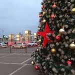 Уличная елка каркасная "Уральская сосна" (бело-зеленая леска) 14 м