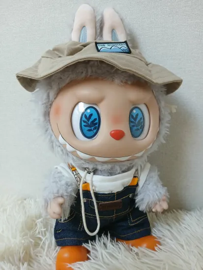 Мягкая игрушка MEGA Лабубу в шляпе 40см в подарочной упаковке