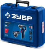 Набор аккумуляторного инструмента ЗУБР DB-121-42AB КОМПАКТ #5 (дрель-шуруповерт + УШМ + LED фонарь)