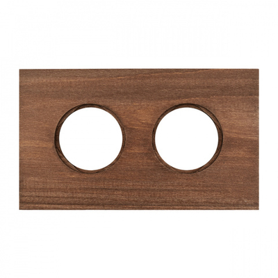 Рамка 2-х постовая, скрытый монтаж, Шедель Форест, дерево, цвет винтаж BF7-620-18