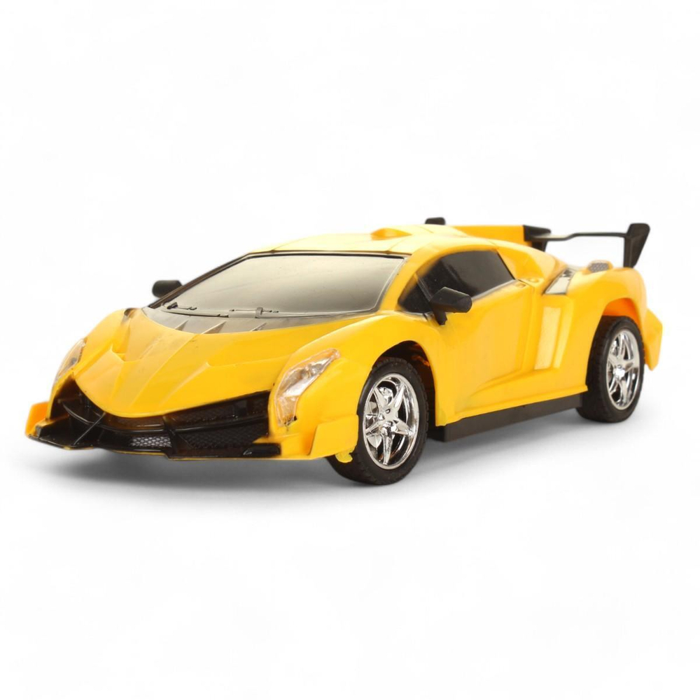 Машина классич.на РУ см, желтая, коробка 797-5