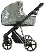 Детская коляска Roan Sol Vintage Luxury 2.0 3 в 1 с автокреслом Tutis Elo Lux EduSky Black VIN 02/SG Sage Green/Sage/руч.Black