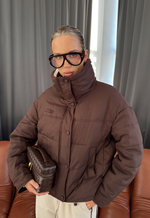 Куртка демисезонная с воротником из трикотажа