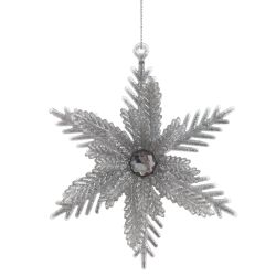 GAEM Изделие декоративное подвесное "Снежинка", L12 W4 H12 см, 4в.