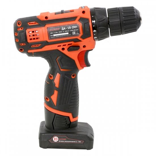 Аккумуляторный шуруповерт "КАЛИБР" ДА-18-2М+