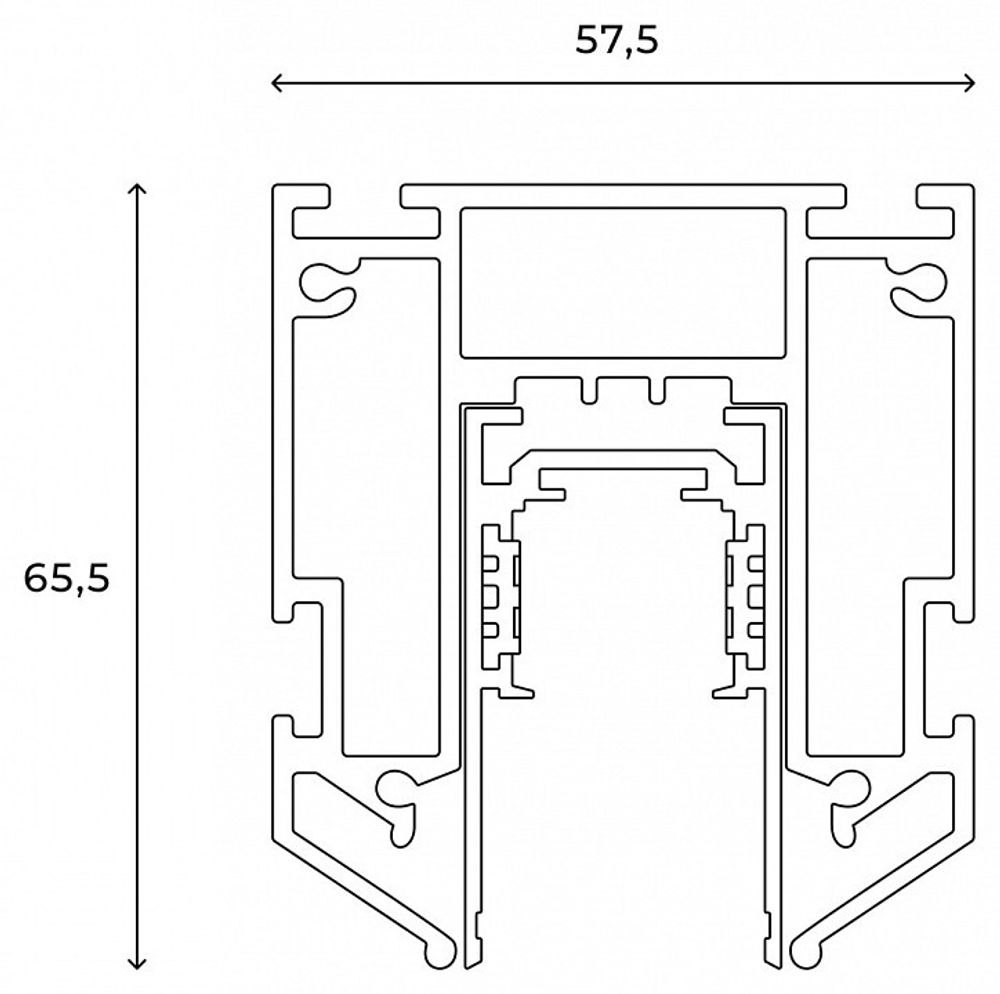 Трек встраиваемый Hesby Lighting ElDeko HSBL_0072_1