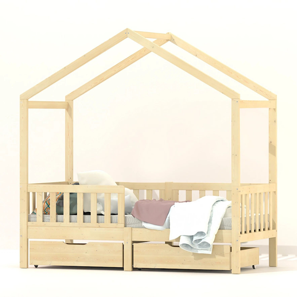 Надстройка к кровати домику Фиона из сосны лакированная