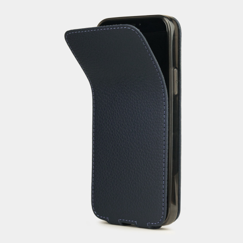 Чехол для iPhone 12/12Pro из кожи теленка, цвета синий