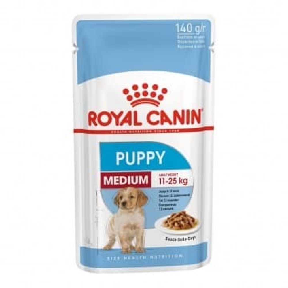 Royal Canin 140г Medium Puppy корм д/щенков среднихпород  соус