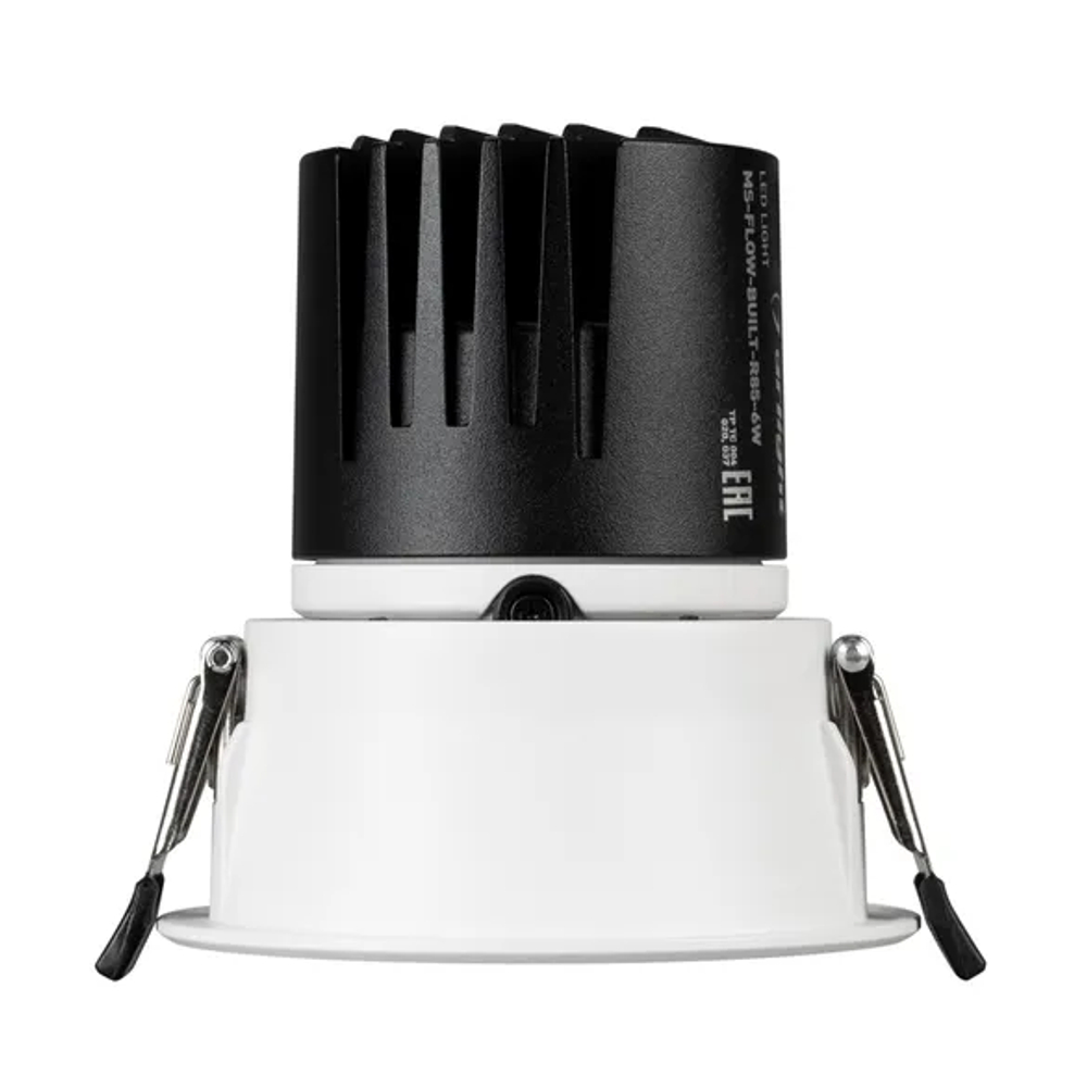 Светильник MS-FLOW-BUILT-R85-6W Warm3000 (WH, 55 deg, 230V) (Arlight, IP20 Металл, 5 лет) 060923