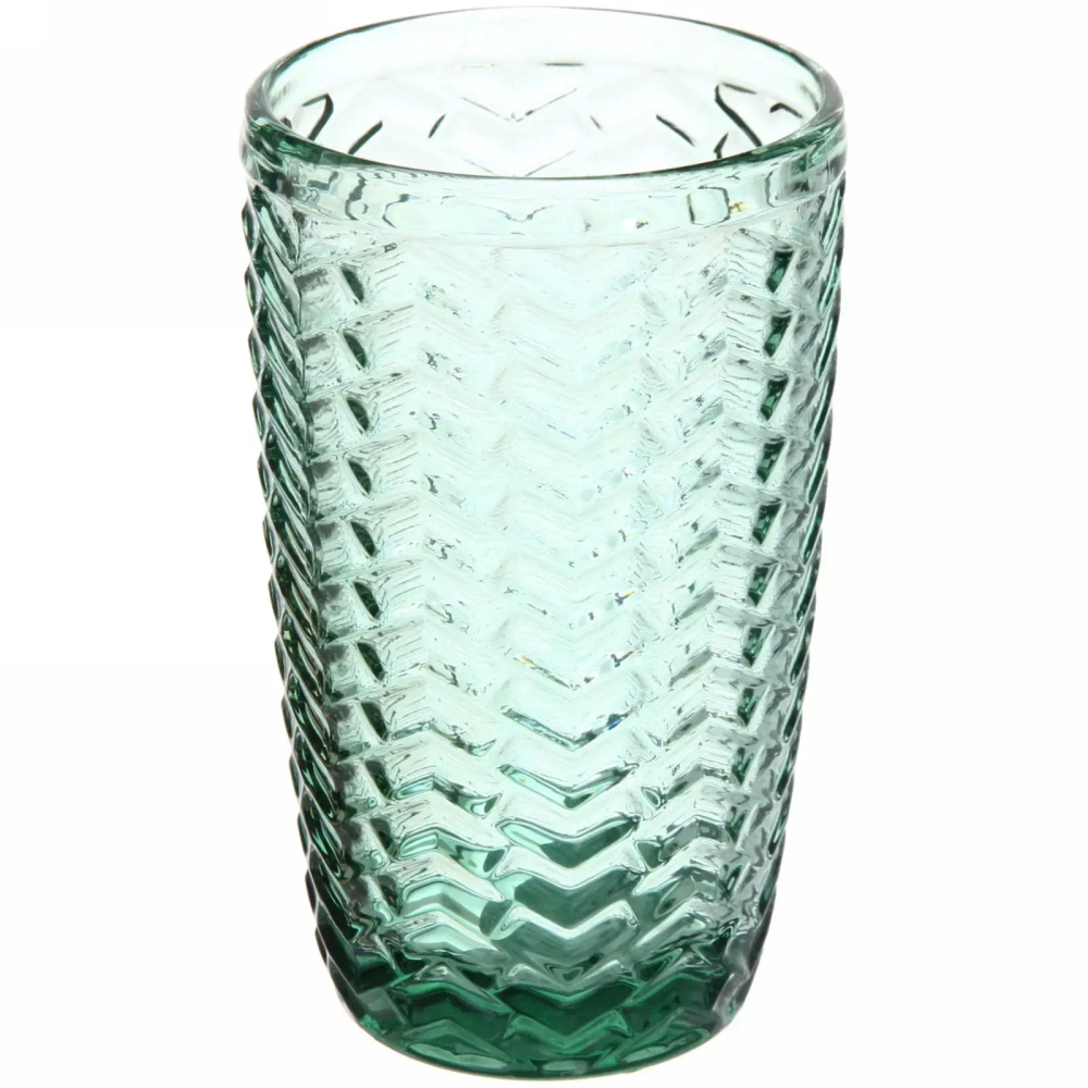 Стакан высокий 380мл «Emerald» Волна
