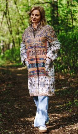 Пальто "Ирландская легенда 2", по мотивам Келлской книги