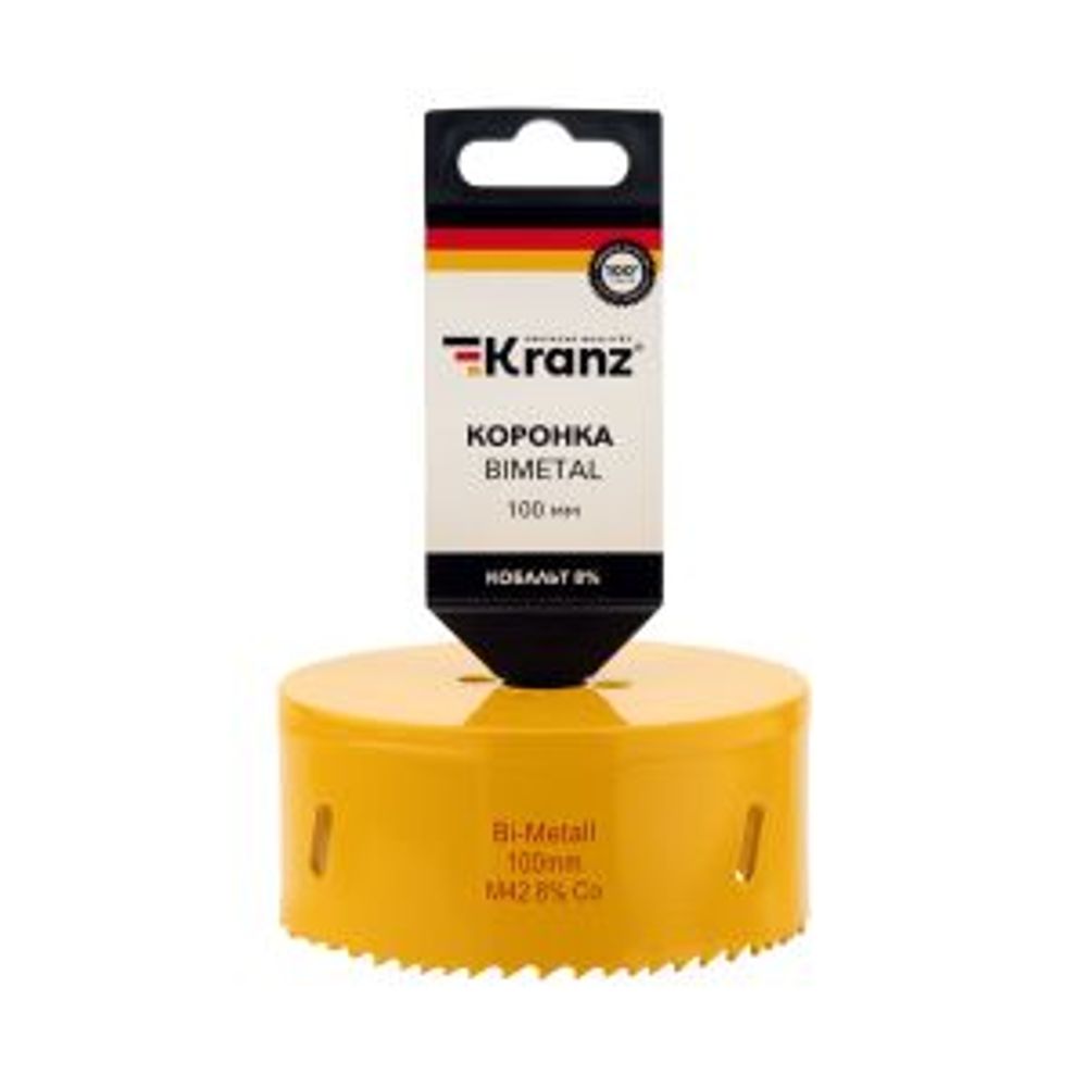 Коронка по металлу биметаллическая (Bimetal) 100мм KRANZ