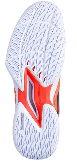 Детские теннисные кроссовки Babolat Jet Mach 3 Junior All Court - strike red/white