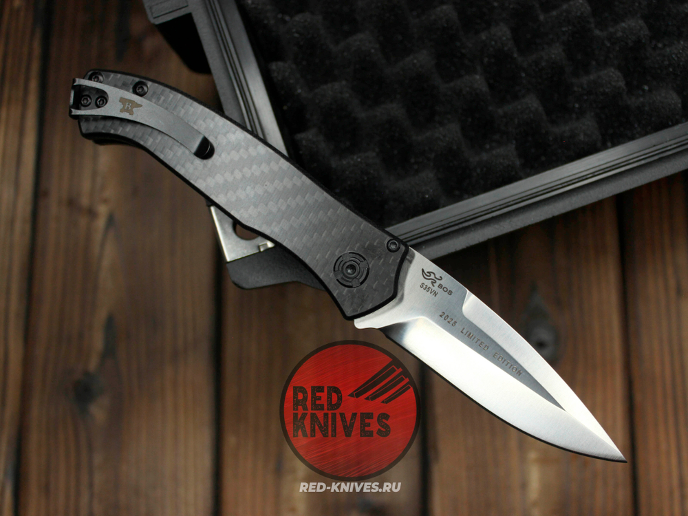 Нож Buck Auto Deploy Limited 2025 - рук. карбон, клинок сатин