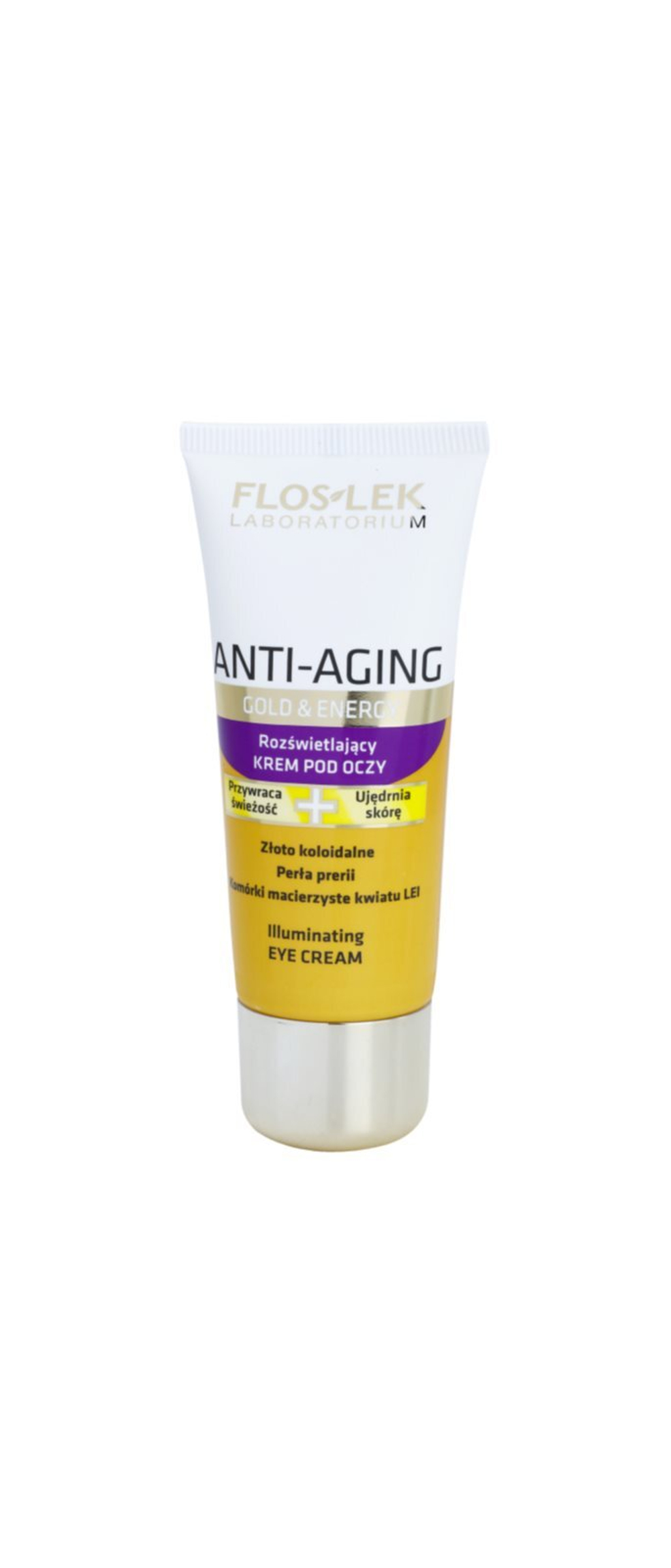 FlosLek Laboratorium Anti-Aging Gold & Energy - осветляющий крем для области вокруг глаз /   30  ml  / GTIN 5905043004549