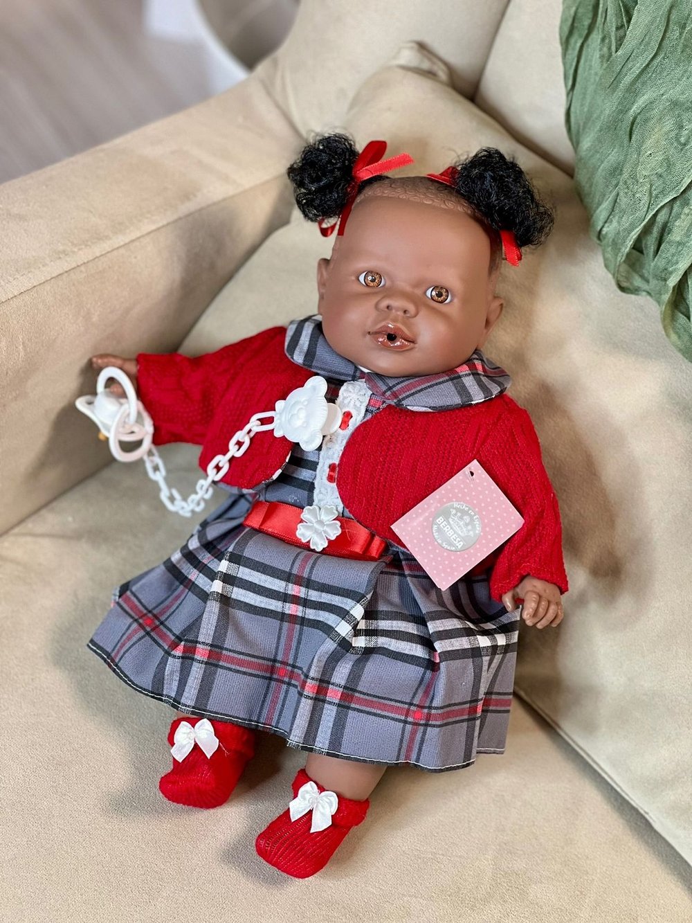 Кукла Berbesa мягконабивная 38см ALICIA в пакете (4354K)