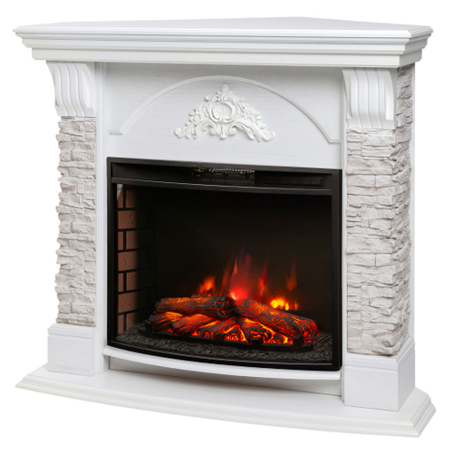 Каминокомплект Real Flame Athena Corner GR с очагом Evrika 25,5 (угловой)