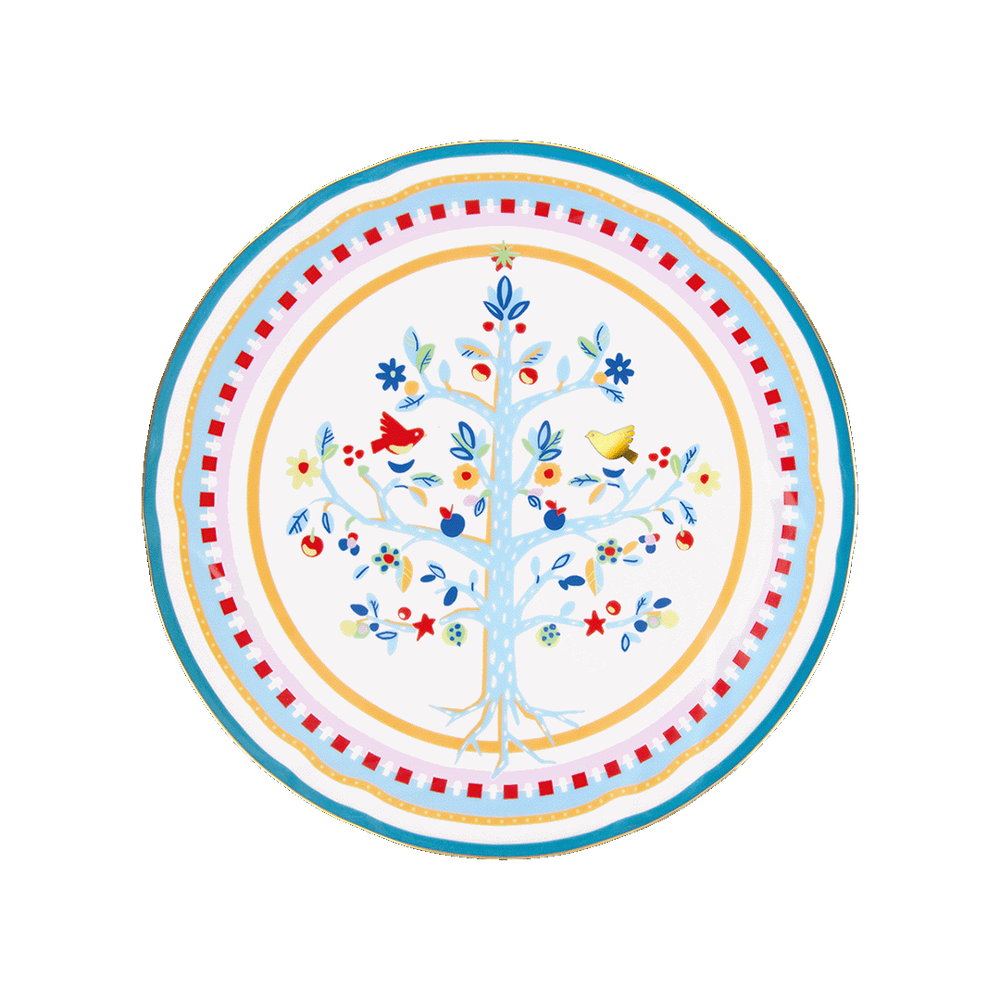 BACI MILANO Блюдо для торта  &quot; TREE OF LIFE&quot;