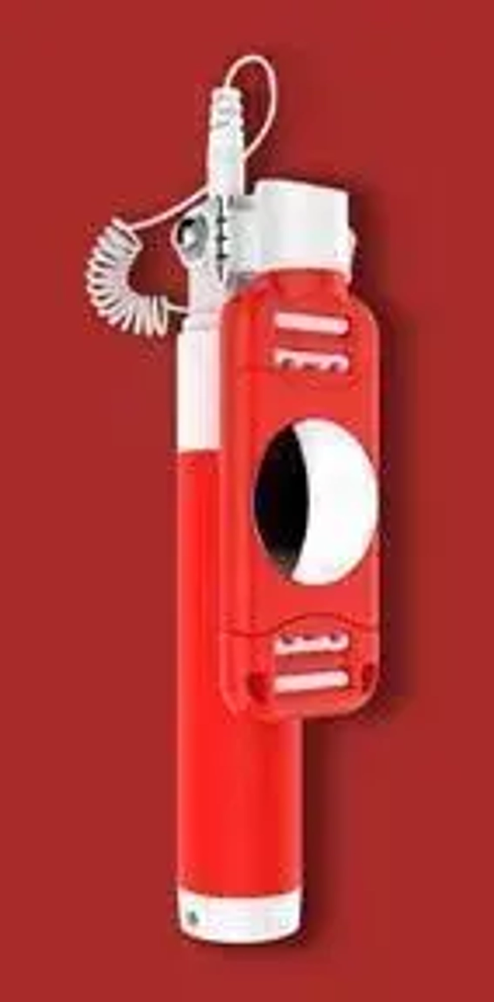Монопод для смартфона Devia 360 Degree Rotation Selfie Stick (Drive-By-Wire) (Red)