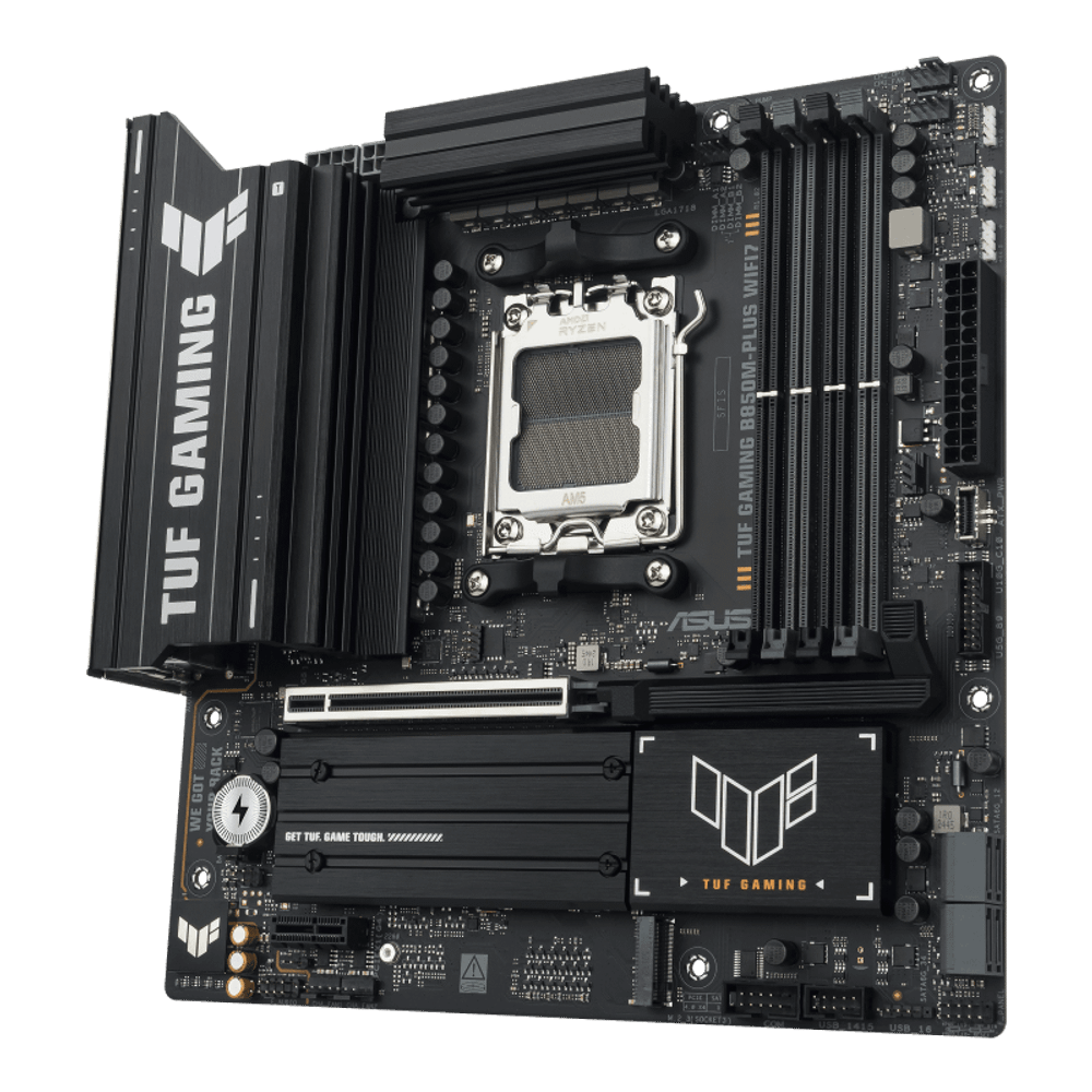 Материнская плата ASUS TUF GAMING B850M-PLUS WIFI7 AM5 4xDDR5 4xSATA 3xM.2 HDMI DP Type-C mATX