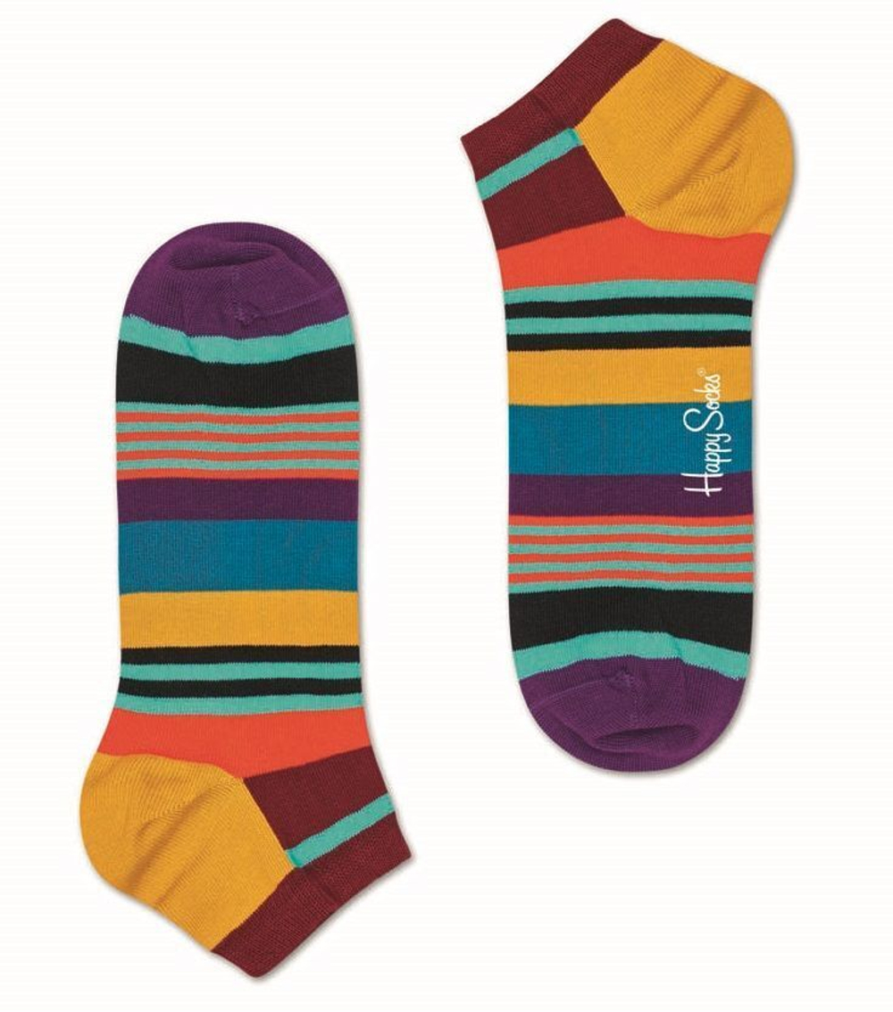 Низкие носки Multi Stripe Low Sock с полосками (Размер: 25) (Цвет: разноцветный)