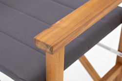 Стул из акации DIRECTOR темно-серый