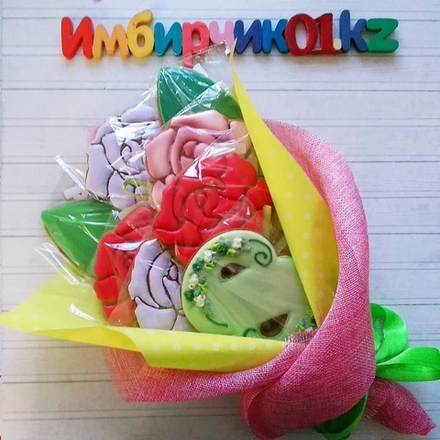 Имбирные пряники цветы