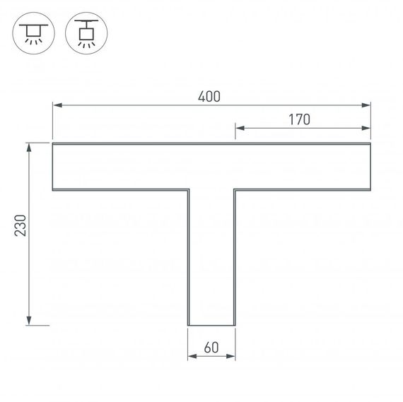 Коннектор T-образный Arlight SL-Line-6070 030142