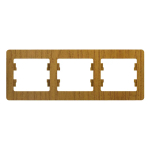 GLOSSA 3-постовая РАМКА, горизонтальная, ДУБ