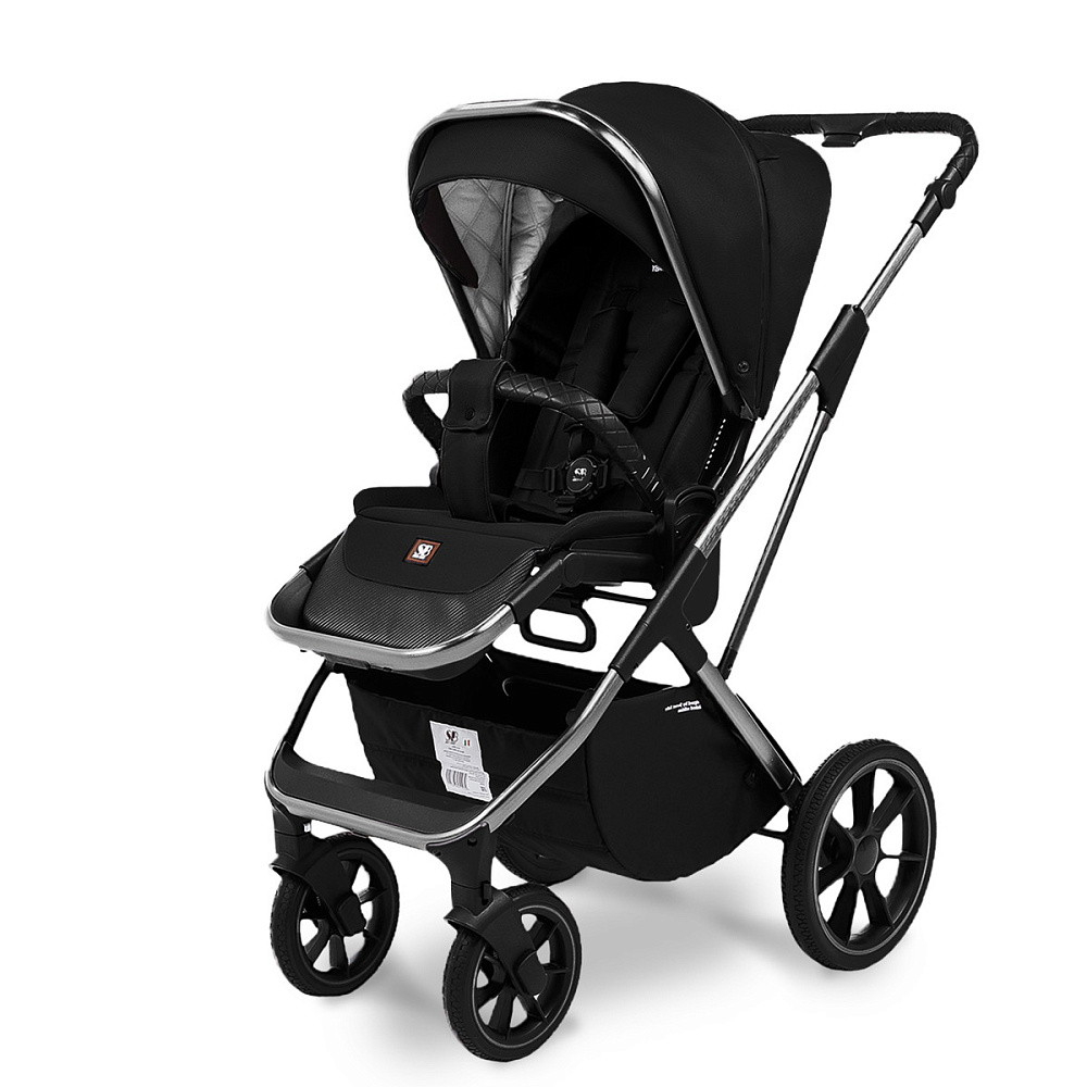 Коляска 4 в 1 Sweet Baby Rocco + автокресло Elegante Plus с базой i-Size ISOFIX DK780 Black