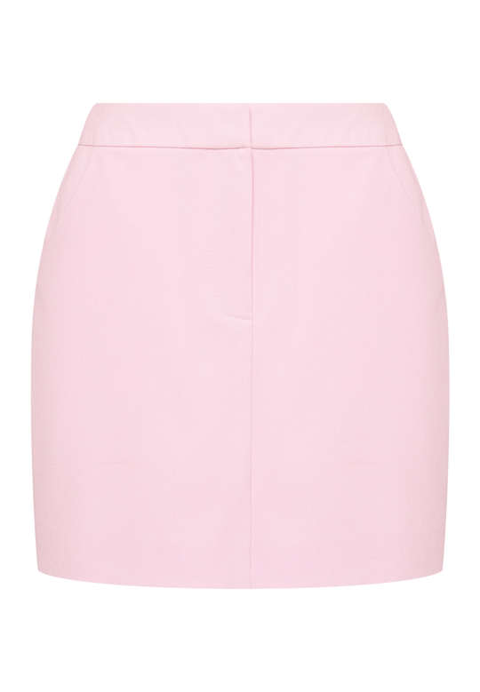 Юбка трапеция в розовом цвете