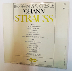 Винтажная виниловая пластинка LP Mathias Lentz Les Grands Succes De Johann Strauss (France 1974)