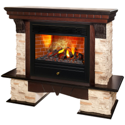 Электрокамин RealFlame Rockland AO античный дуб с очагом 3D Novara