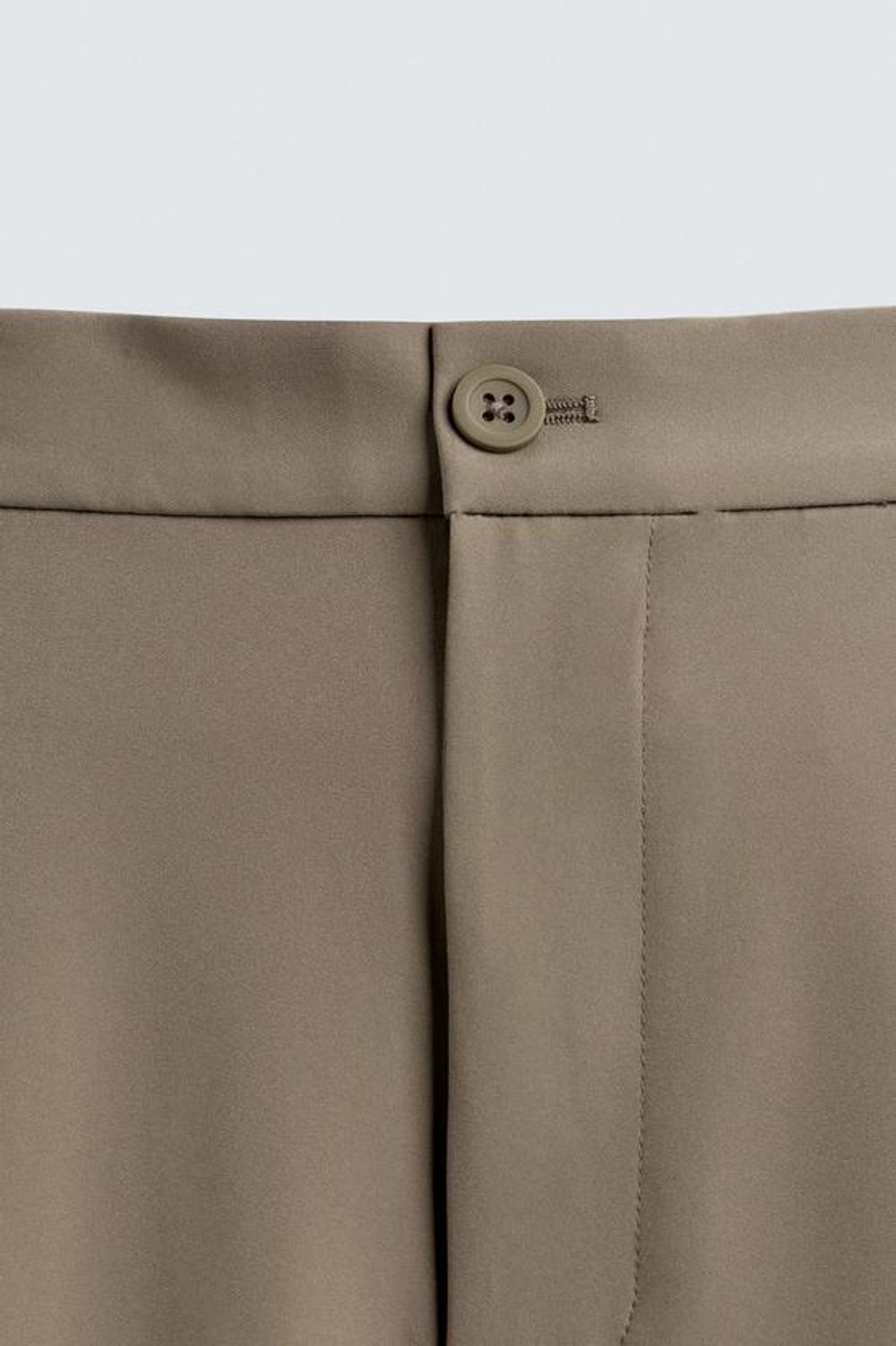 ZARA БРЮКИ ИЗ РЕЛЬЕФНОЙ ТКАНИ КОМФОРТНОГО КРОЯ, РЫЖЕВАТО-КОРИЧНЕВЫЙ