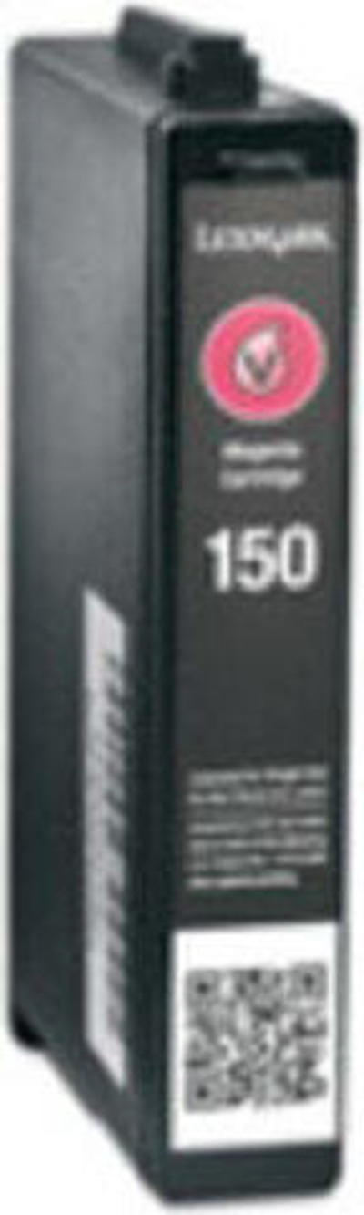 Струйный картридж 1 шт Подлинный (XL) Пурпурный Lexmark No.150XL Blister without Alarm  14N1616BL