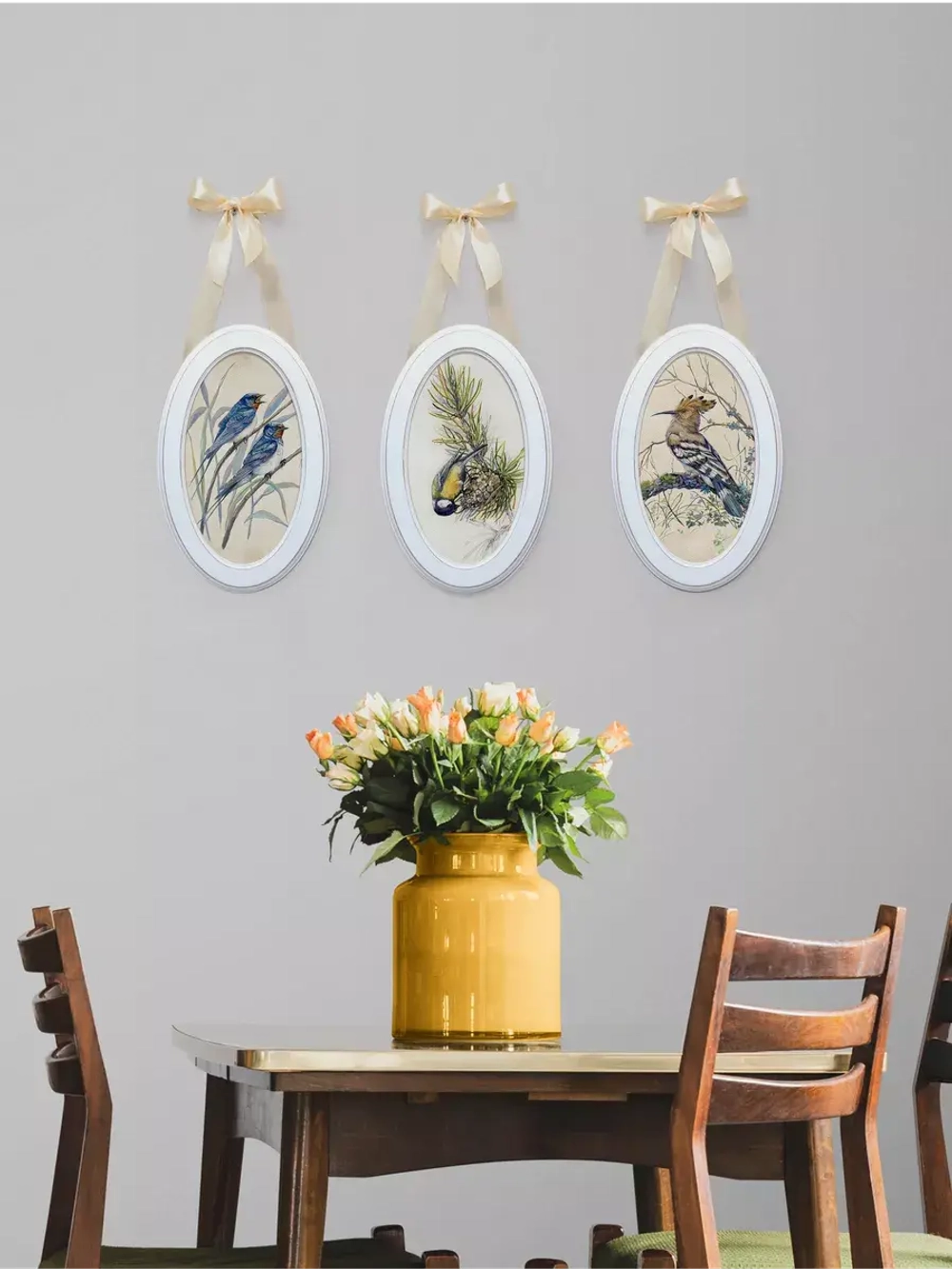 Панно на стену для интерьера 3 шт 28,5*18,5 см