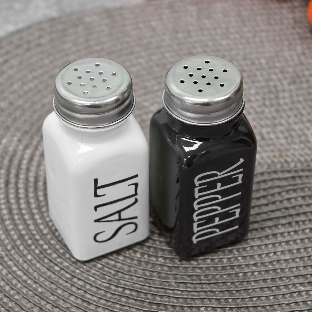 Набор для специй 2 предмета "Spezia", объем по 80мл, окрашенное стекло