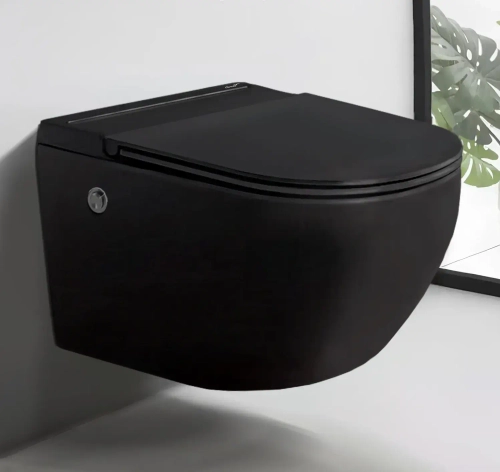 Унитаз SELLA Aria Pulse MB подвесной с функцией импульсного смыва, безободковый Ceruttispa CT10194 (590х360х380)