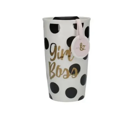 Kitchen Craft Кружка дорожная 380 мл Boss girl