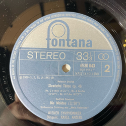 Винтажная виниловая пластинка LP Сборник Классической Музыки, Сметана, Моцарт, Дворжак, Galakonzert In Prag Галаконцерт в Праге, Die Moldau (Нидерланды 1970)