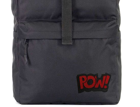 Нашивка термоаппликация на одежду и на рюкзак. POW!