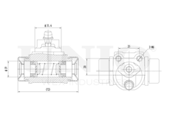 Цилиндр тормозной колесный UNIO BRC-20515
